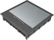 Gulvboks q12 for 5mm lågdybde ral 9005