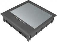 Gulvboks q12 for 12mm lågdybde ral 9005