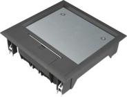 Gulvboks q06 for 12mm lågdybde ral 9005