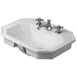 wondergliss og hanehul med 58cm nedfld vask serien 1930 duravit