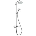 krom 220mm showerpipe croma hansgrohe