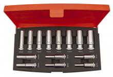 Bahco toppesæt 3/8 lang 14 dele 6-19mm