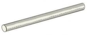 Gevindstang w76 m10 fzs 3m hvid