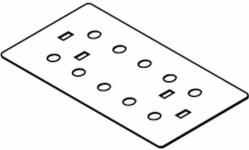 Bundplade 500x1mm fzs