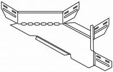 T-afgrening flad 60hx200x1mm fzs