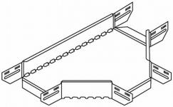 T-stykke flad 60hx300x1mm fzs