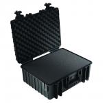 Outdoor kuffert (sort) med skum polstring (32,6 l)