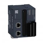 Tm221 book plc kommunikation modbus indgange 8 analogindgange 2 (0-10v) udgange 8 relæ forsyning 24 vdc