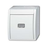 Ocean afbryder med ledelys korrespondance ip44 grå/hvid