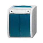 Ocean trykkontakt markise ip44 grå/blågrøn