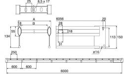 Kabelstige khzpv 300mm fzv 6m