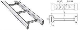 Kabelstige khzps 600mm fzs 6m