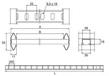 Kabelstige khzsp 200mm fzs 6m