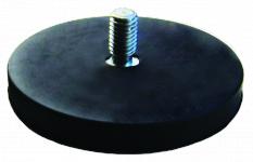 Eclipse gummibelagt neodymium pottemagnet med udvendigt gevind m6 x 15mm ø 43 mm 853 pakke med 2 stk
