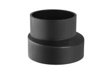 125 x 75 mm Reduktion excentrisk sort PEH Geberit
