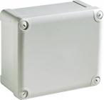 Kasse polycarbonat 291x241x88 gråt låg