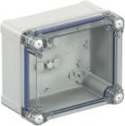 Kasse polycarbonat 341x291x168 klart låg