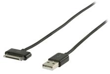 sort m 00 2 han a usb - 30-pin stik apple opladerkabel