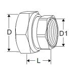 8 2x3 1 gevind indv med kobling compact-p ta