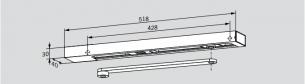 Dormakaba glideskinne g-emf hv ral 9016