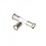 Henco pres tee pvdf reduceret - 2 afgreninger 40 x 26 x 32 mm