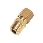 Lige union udv npt gevind - ød : 10mm - npt1/2 0105