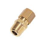 Lige union udv bspt gevind - ød : 12mm - r1/4 0105