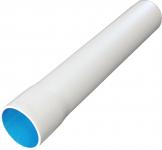 16mm (5/8) plastrør stive halogenfri med muffe 320n hvid l=4m