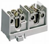 Afgreningsklemme 25mm2 2pol for din-skinne