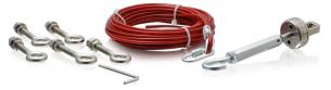 50m wire 16x øjebolte 2x opstrammere 50m wire kit r