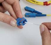2,5 mm fiber optic wrapped foam swab