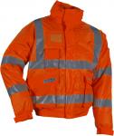 Regnjakke vinter flammehæmmende hi-viz kort orange str m