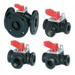 Vbf21.40 flange 3-vejs dreje ventil pn6