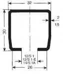 Skinne profil c 1,5 milimeter-4 meter s1 a