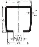 Skinne profil c 1,5 milimeter-6 meter s1 a