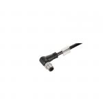 Kabel cat 5 pvc sort 10m med m12 stik