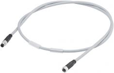 Strøm kabel m8 4-tråds han og hun 0,3m