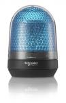 Signallampe ø100 mm led multifunktion med buzzer blå 100-230 vac