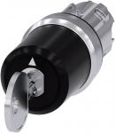 Ces nøgle betjent afbryder 22mm rund metal skinnende låsnr ssg10 med 2 nøgler 3 afbryder positioner i-o-ii låsende