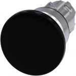 Paddehatte trykknap 22 mm rund metal skinnende sort 40 mm