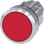 Siemens trykknap frontring metal, højglans, aktuator flad rød SIRIUS ACT 3SU1050-0AB20-0AA0 1 stk (3SU1050-0AB20-0AA0)