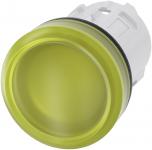 Indikatorlys 22 mm rund plastik gul