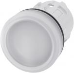 Indikatorlys 22mm rund plastik hvid