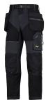 Snickers FlexiWork Bukser med hylsterlommer sort 6902 - sort / 100 | Bukser | Bukser | DISCOUNT