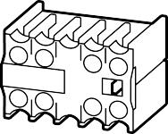 22ddile - hjælpekontaktblok m1s+1b+1ts+1s