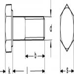 M16x 75 sort stålbolt din 931 10.9