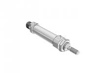Iso cylinder ø25-0050 dobbelt virkende rustfri
