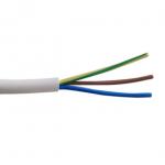 Funktionssikker plastkappeledning 3g0,75 hvid tromle
