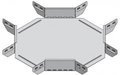 X-stykke flad 85hx300x1mm fzs
