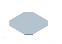 Låg til x-stykke 150x1mm zinc+